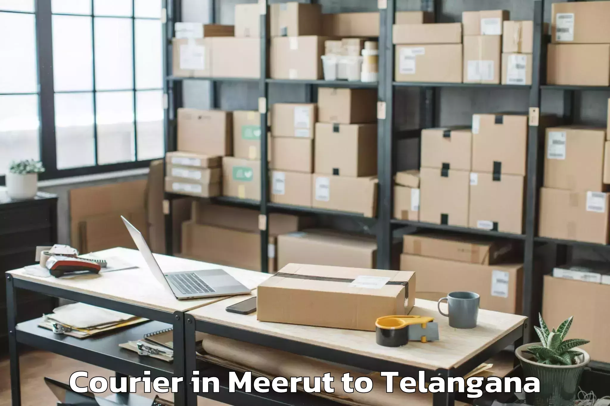 Quality Meerut to Tekulapalle Courier